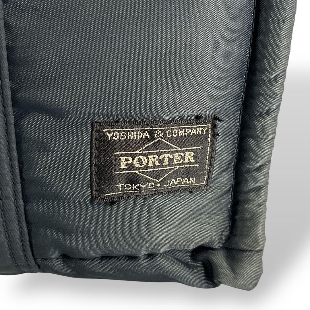 ヘッドポーター　タンカー　ハンドバッグ　ミニトート　ナイロン　紺　藤原ヒロシ