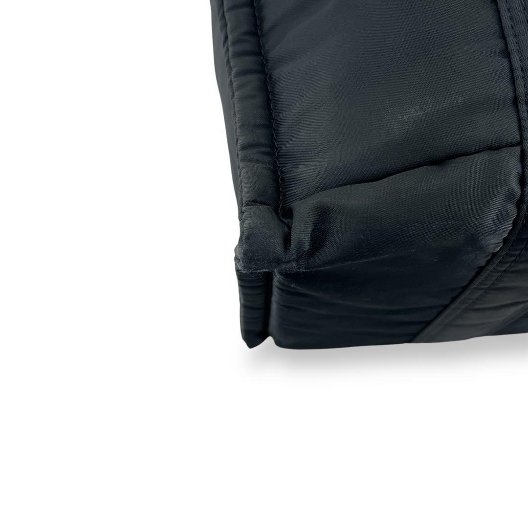 ヘッドポーター　タンカー　ハンドバッグ　ミニトート　ナイロン　紺　藤原ヒロシ