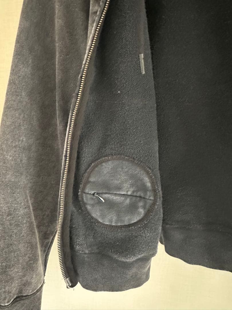 KAIKO グレー ダブルジップアップパーカー