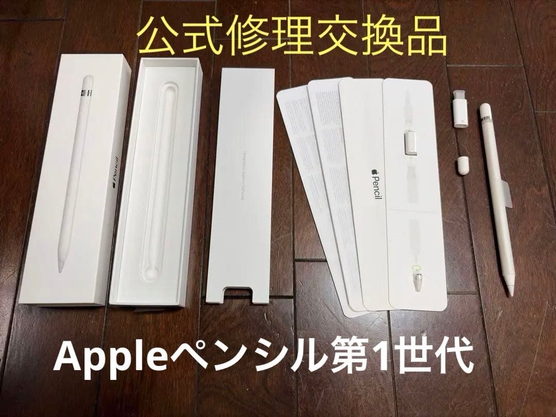 Apple Pencil 第1世代 交換品★USB-C変換器＆予備キャップ付