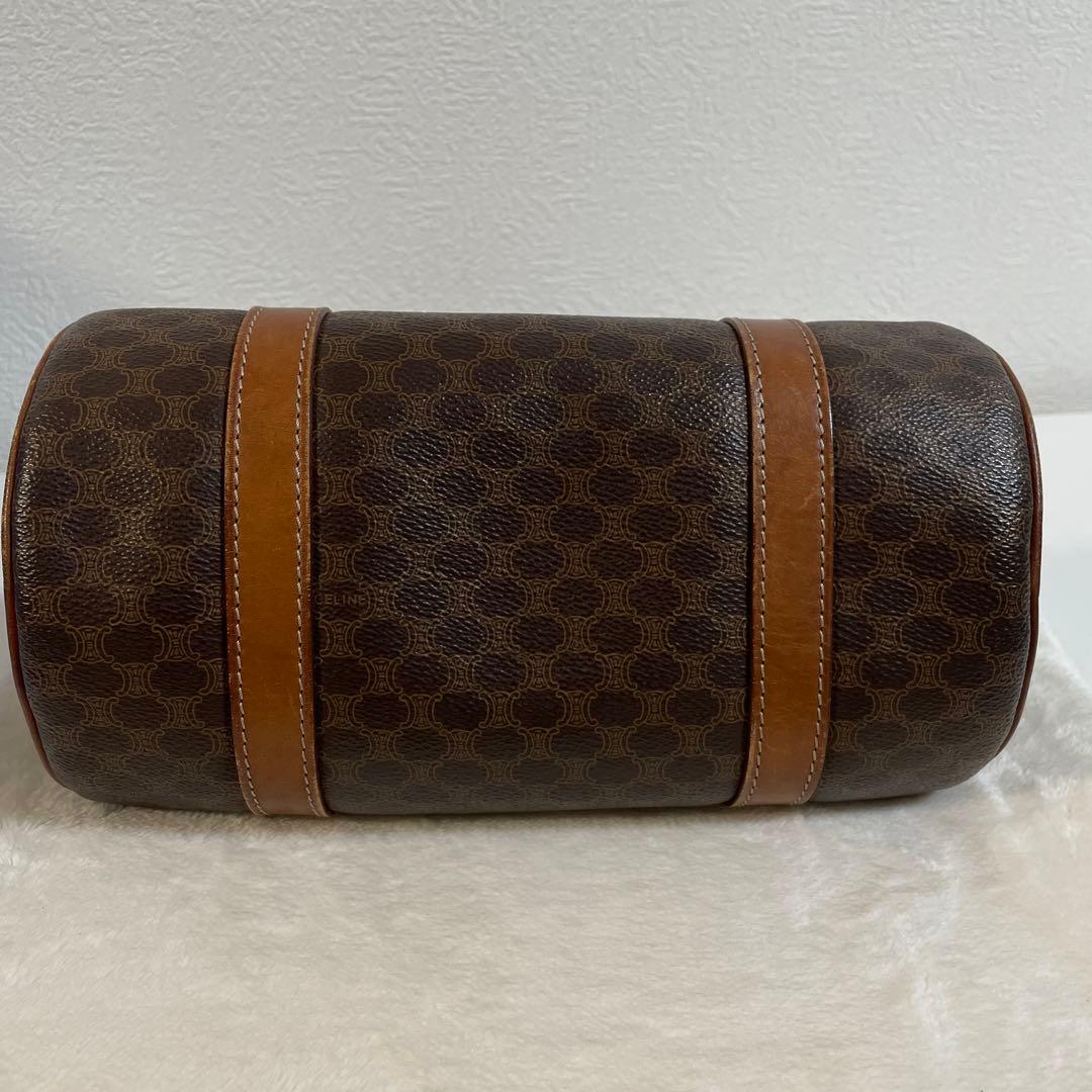 CELINE セリーヌ マカダム柄 パピヨン ボストンバッグ ハンドバッグ