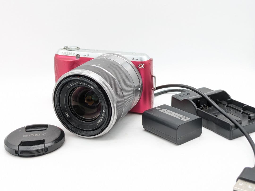 完動品！SONY NEX-C3 ミラーレスカメラ レンズセット