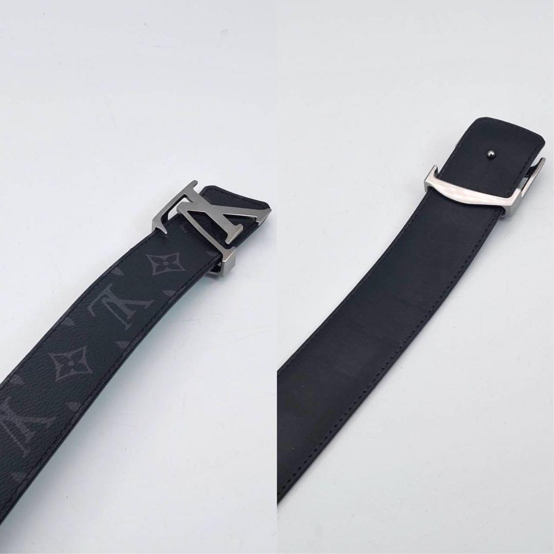 ルイヴィトン モノグラム サンチュール エクリプス LVロゴ　ブラック　レザー