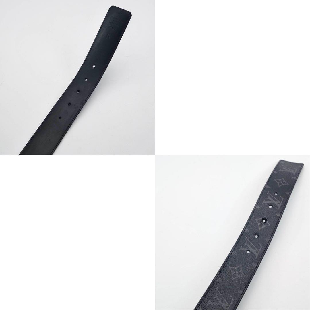 ルイヴィトン モノグラム サンチュール エクリプス LVロゴ　ブラック　レザー