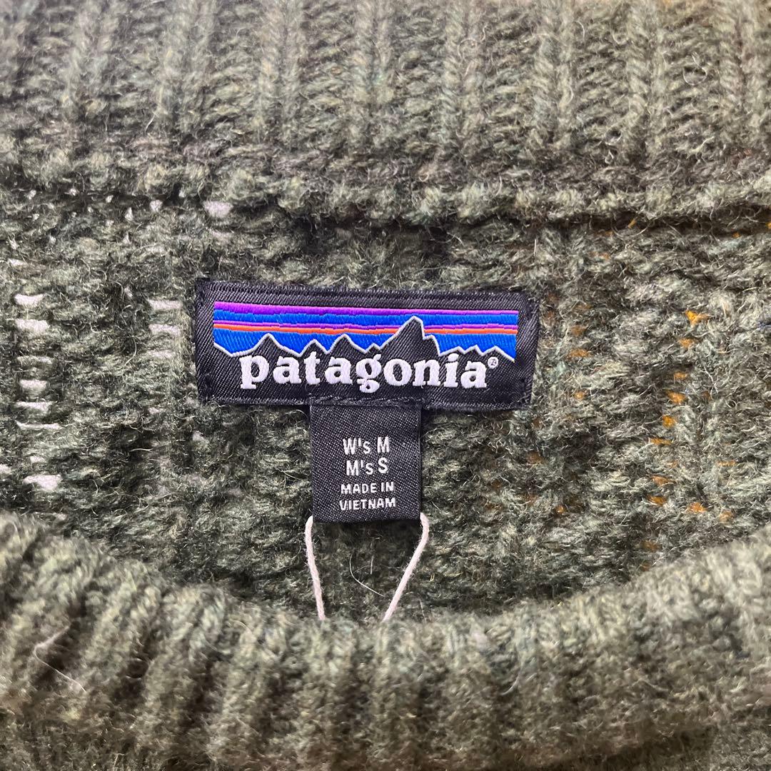 パタゴニア　リサイクル・ウールブレンド・ケーブルニット・クルーネック・セーター