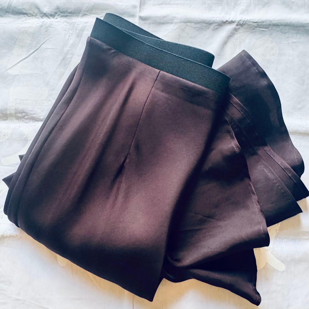 Drawing Numbers キュプラバイアスマーメイドスカート38 茶