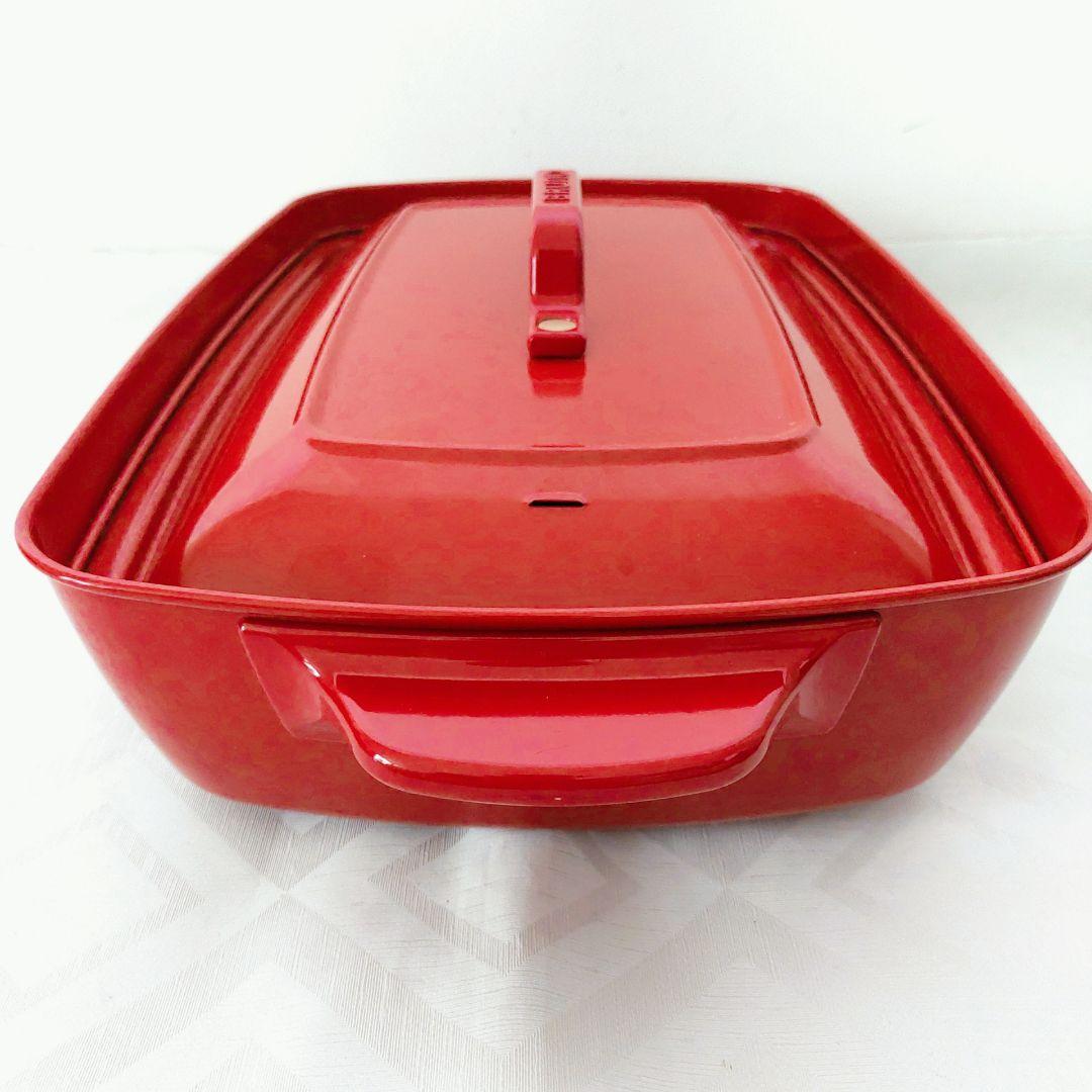 BRUNO ホットプレートグランデサイズ BOE026 深鍋セット　赤