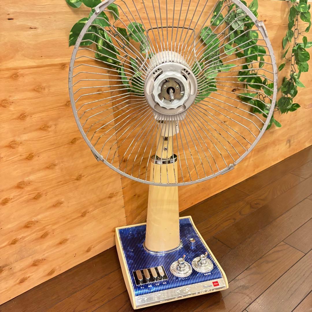 【希少！動作品】Toshiba H-30RM 水連　扇風機　昭和レトロ　箱付