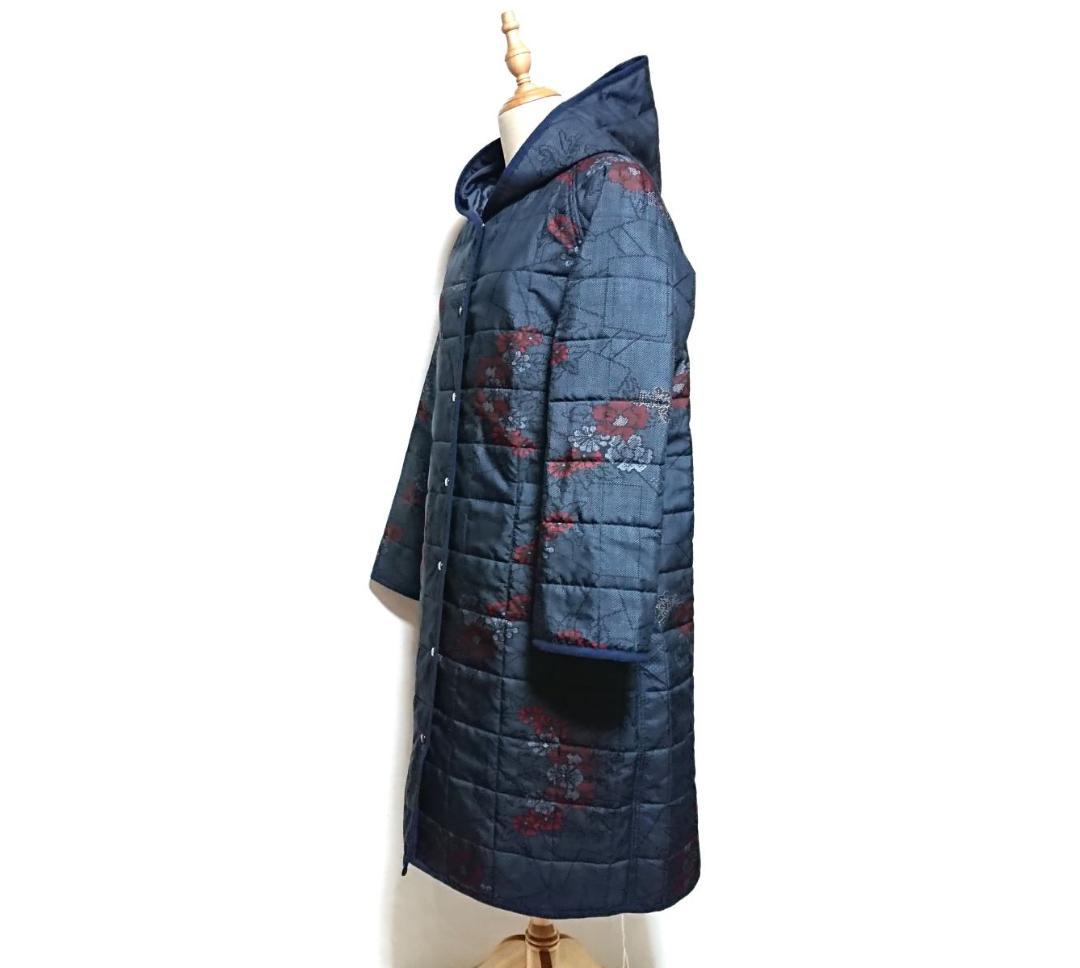 着物リメイク キルティング/ラグランコート【5148】
