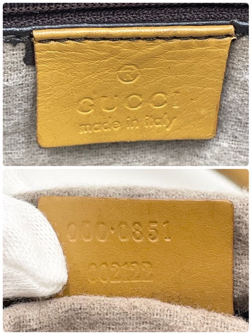 グッチ シェリーライン GGキャンバス ミニボストンバッグ ベージュ