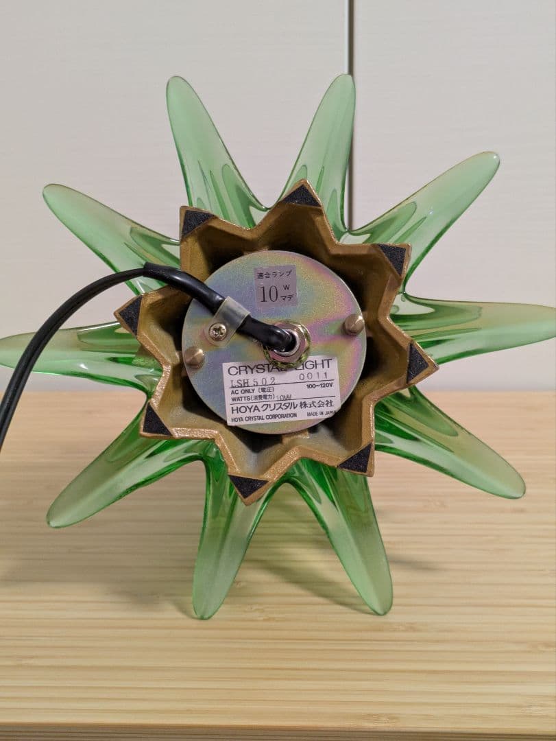 クリスタルライト クリスマスツリー HOYAクリスタル 日本製 希少品
