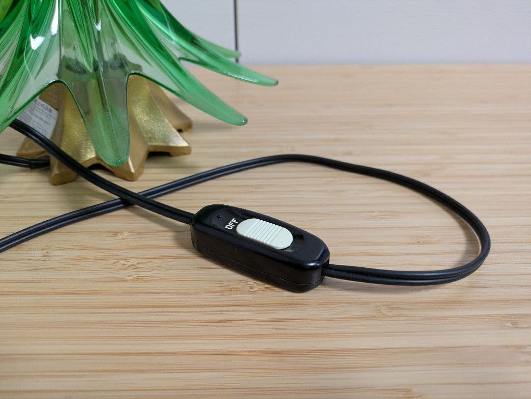 クリスタルライト クリスマスツリー HOYAクリスタル 日本製 希少品