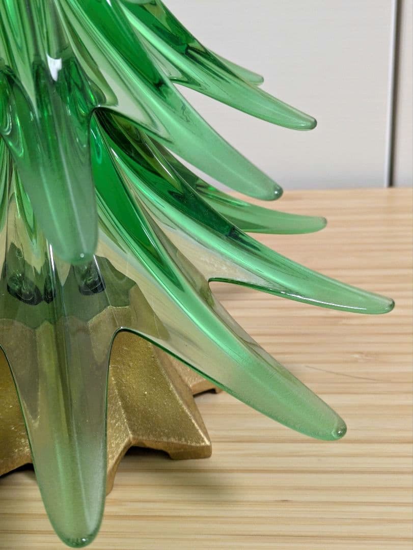 クリスタルライト クリスマスツリー HOYAクリスタル 日本製 希少品