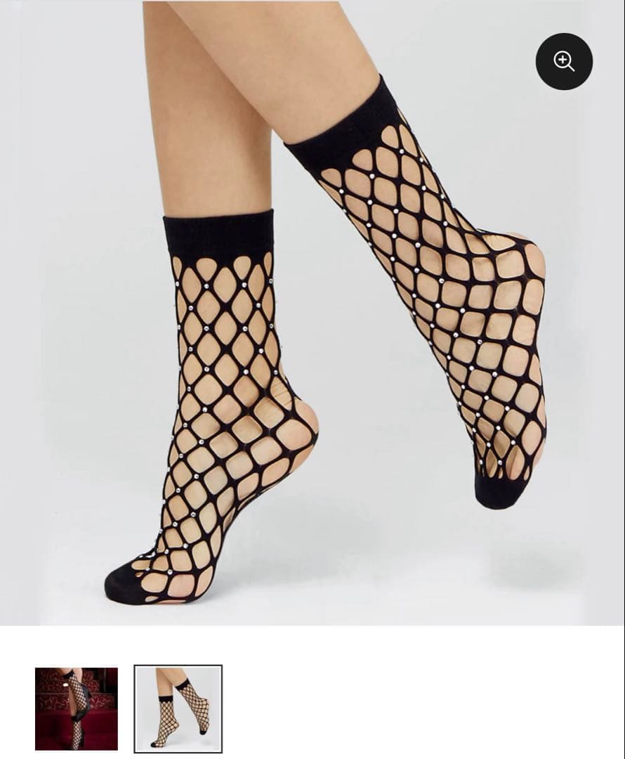 ピエールマントゥ× エマニュエルアルト コラボクリスタルネットソックス