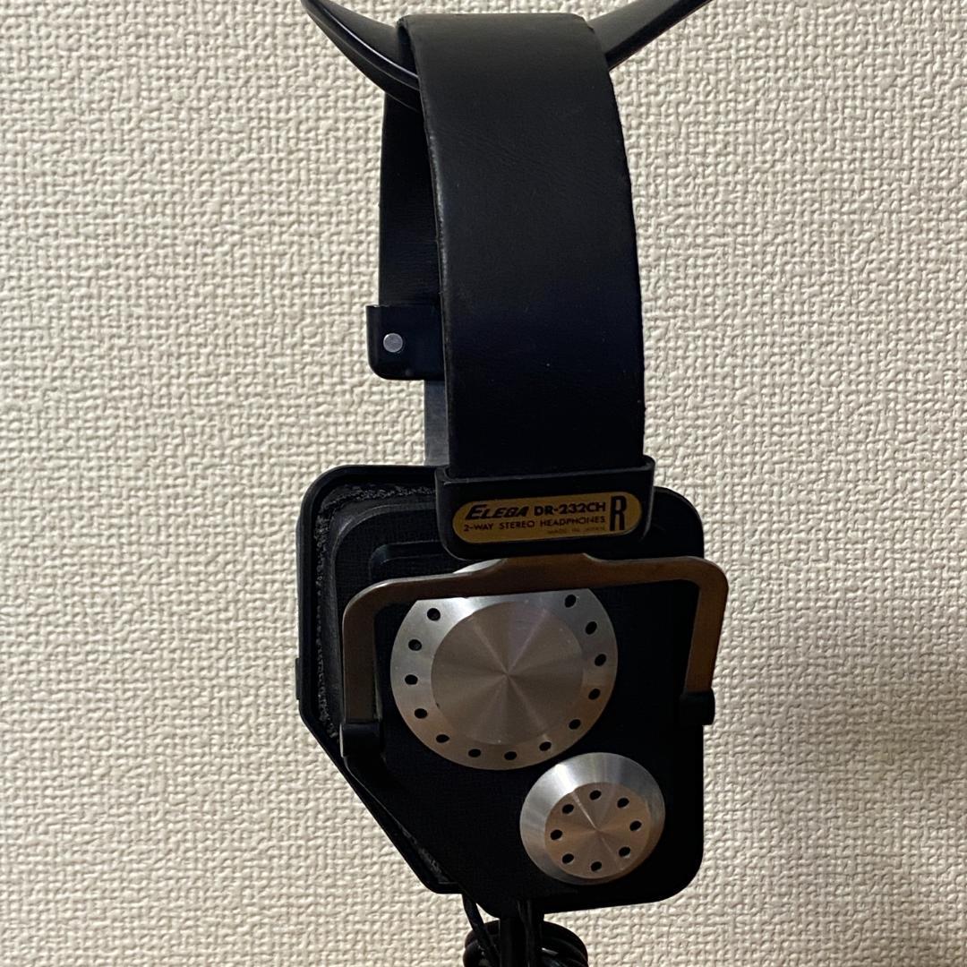 【希少・レトロ】ELEGA DR-232CH 2-WAY ステレオヘッドホン