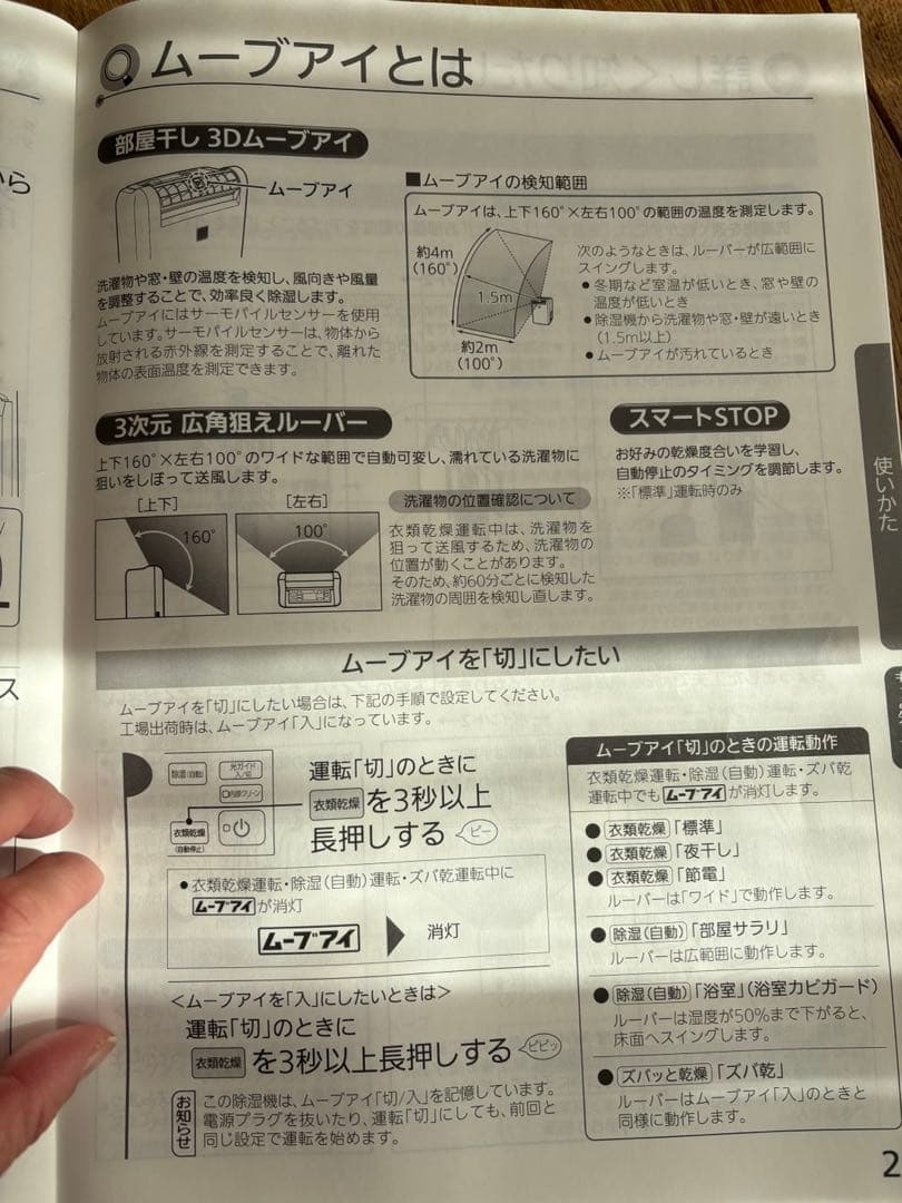 MITSUBISHI MJ-120MX-W 除湿機　衣類乾燥除湿機