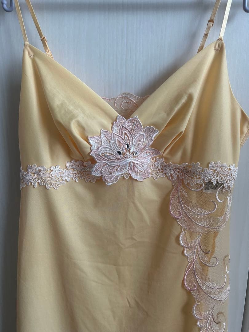 マリーゴールドです！サルート　ミントグリーン レースキャミソール