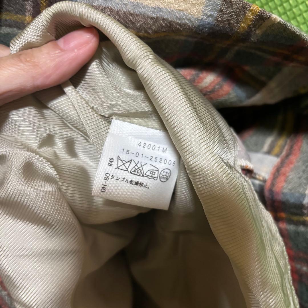 ヴィヴィアンウエストウッド アングロマニア チェック 変形ロングスカート 赤