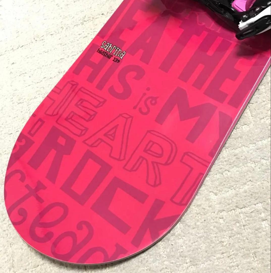 SABRINA swivel スノーボード 板ビンディングセット