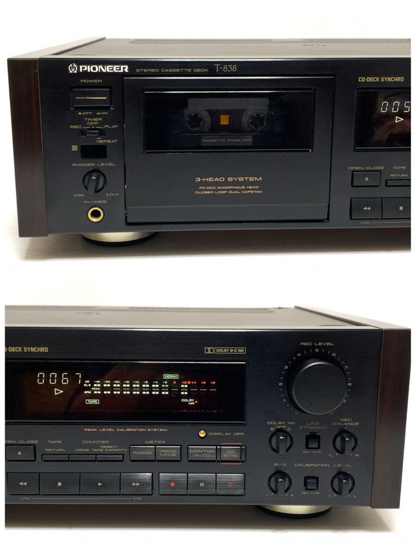 希少　動作品　Pioneer T-838 パイオニア　カセットデッキ　美品
