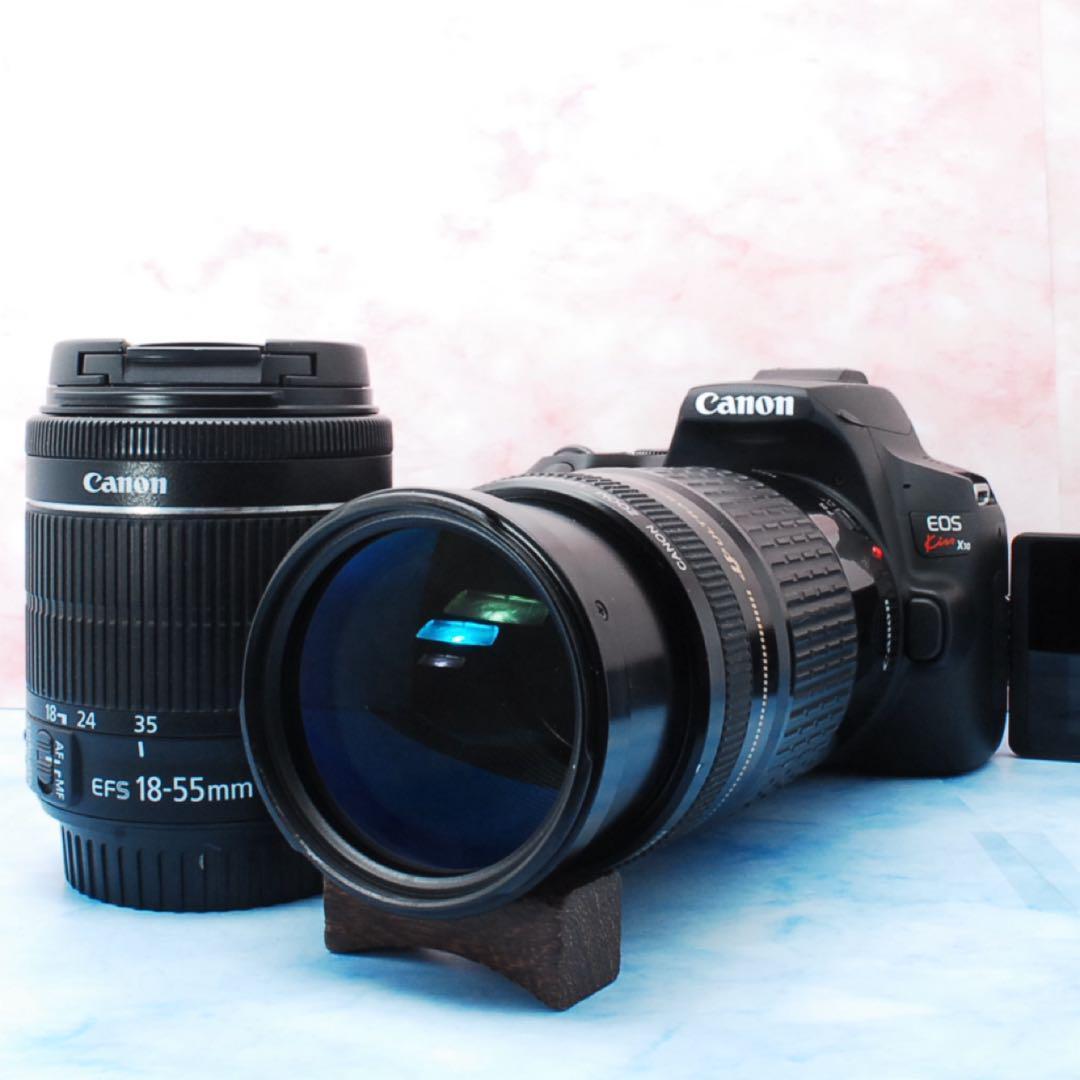 キャノン Kiss X10◎一眼レフカメラ◎高性能STM＆超望遠◎Wi-Fi