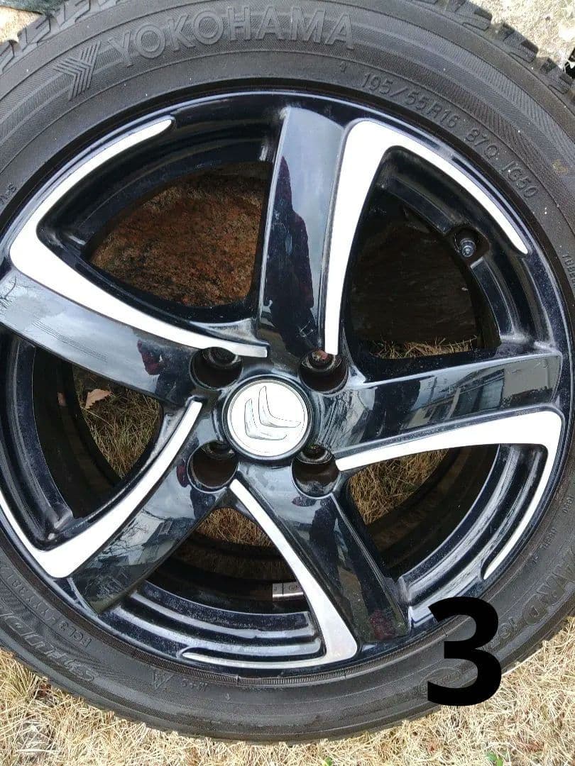 16インチ ホイールセット ブラック シルバー シトロエン DS3 純正