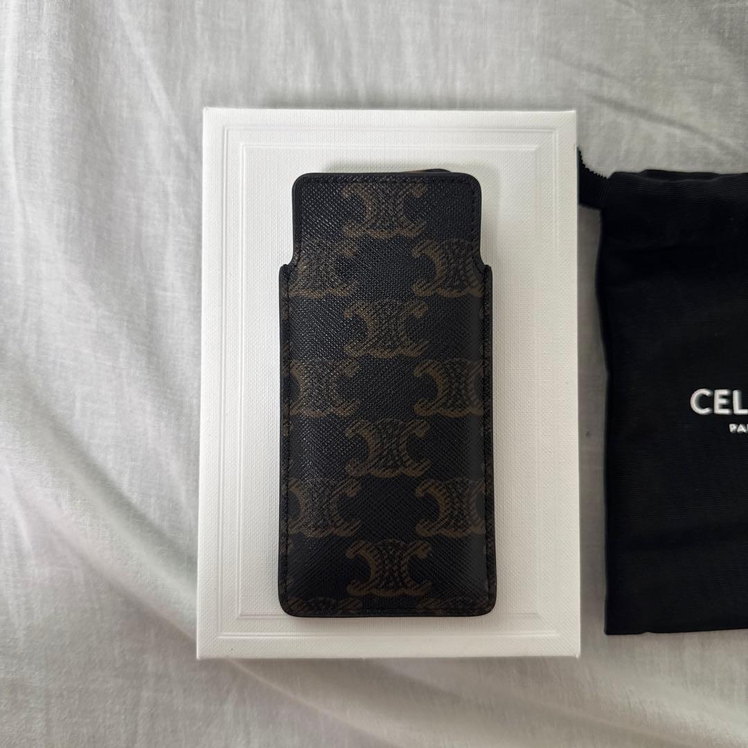 CELINE スモール　ヘアコーム　トリオンフ　キャンバス