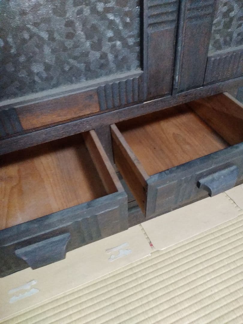 し*ん様 レトロ家具　本棚　書類棚　陳列ケース　木製　アンティーク家具　書棚ガラ