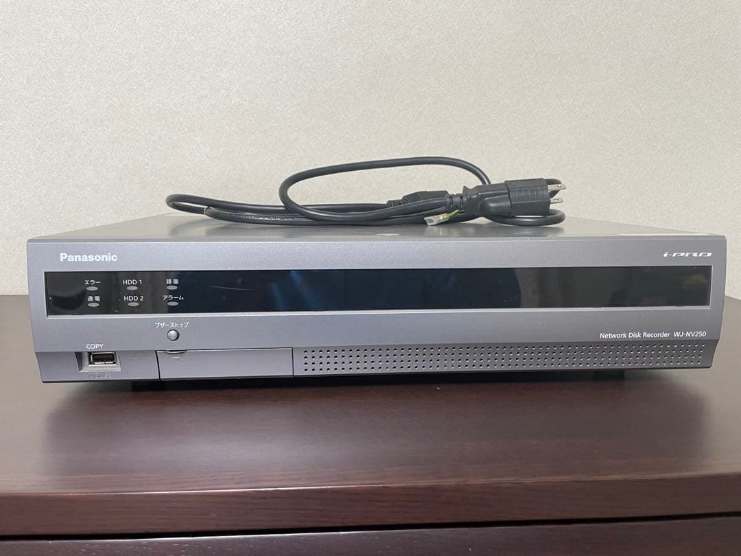 HDD無　Panasonic ネットワークディスクレコーダー WJ-NV250