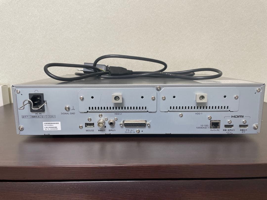 HDD無　Panasonic ネットワークディスクレコーダー WJ-NV250