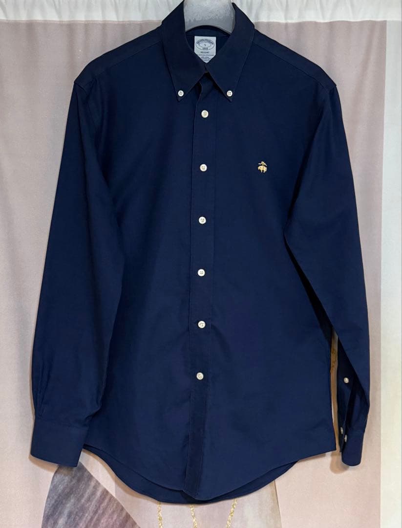 ブルックスブラザーズ スーピマコットン 金刺繍 ゴールデンフリース シャツ