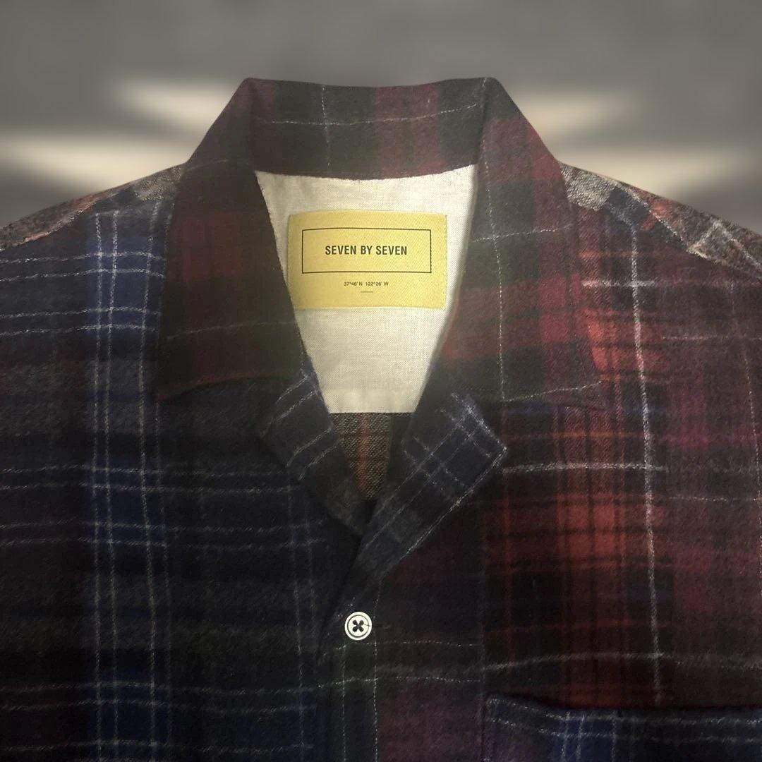 j常田大希SEVEN BYSEVENセブンバイセブン ウールチェックシャツ