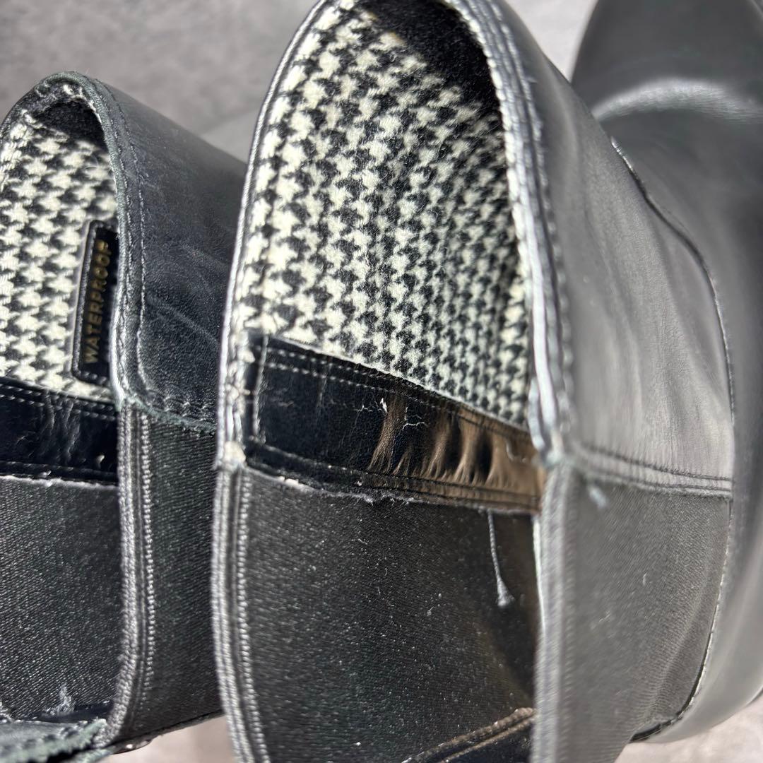 COLE HAAN コールハーン　チェルシーブーツ　サイドゴア　厚底　24㎝ 黒