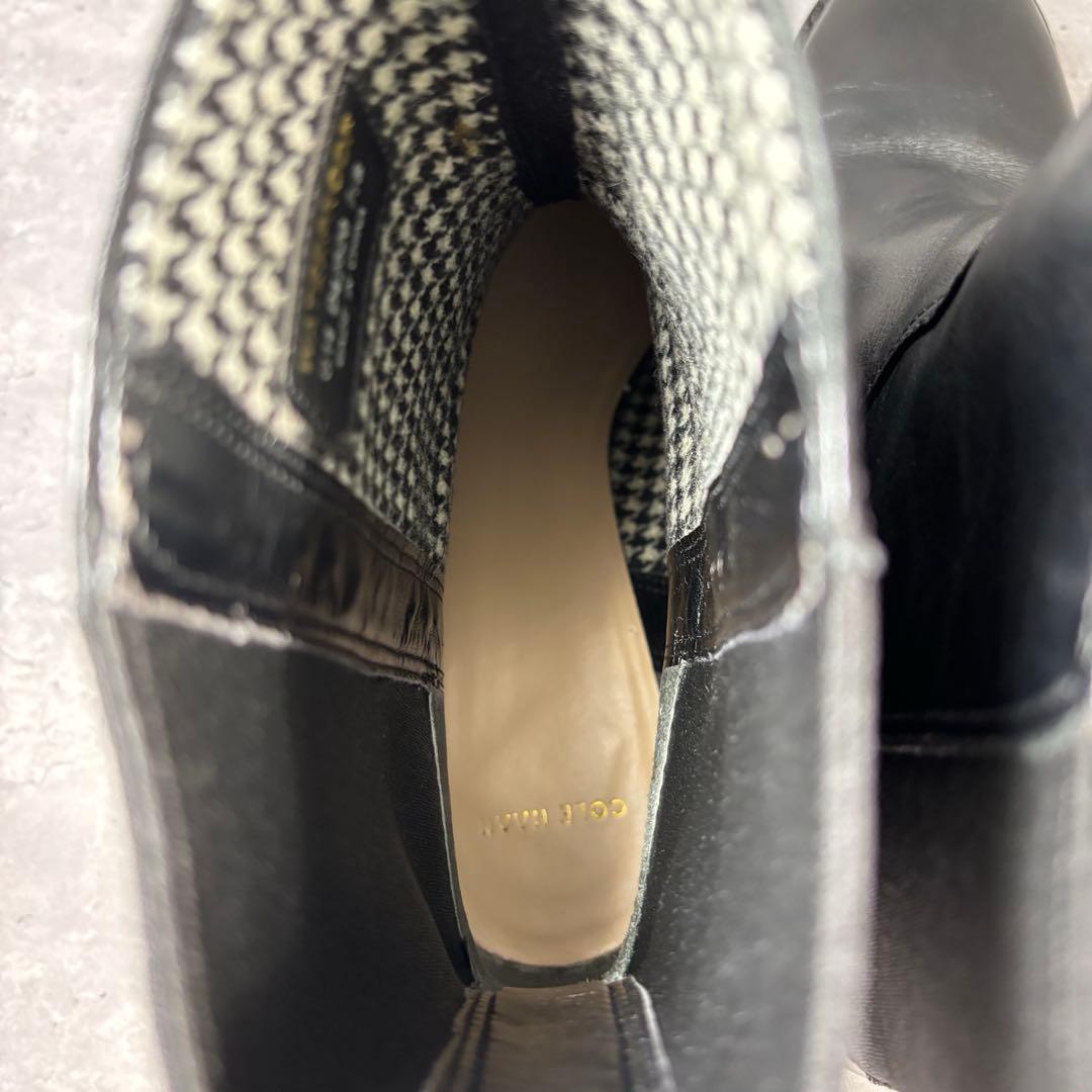 COLE HAAN コールハーン　チェルシーブーツ　サイドゴア　厚底　24㎝ 黒