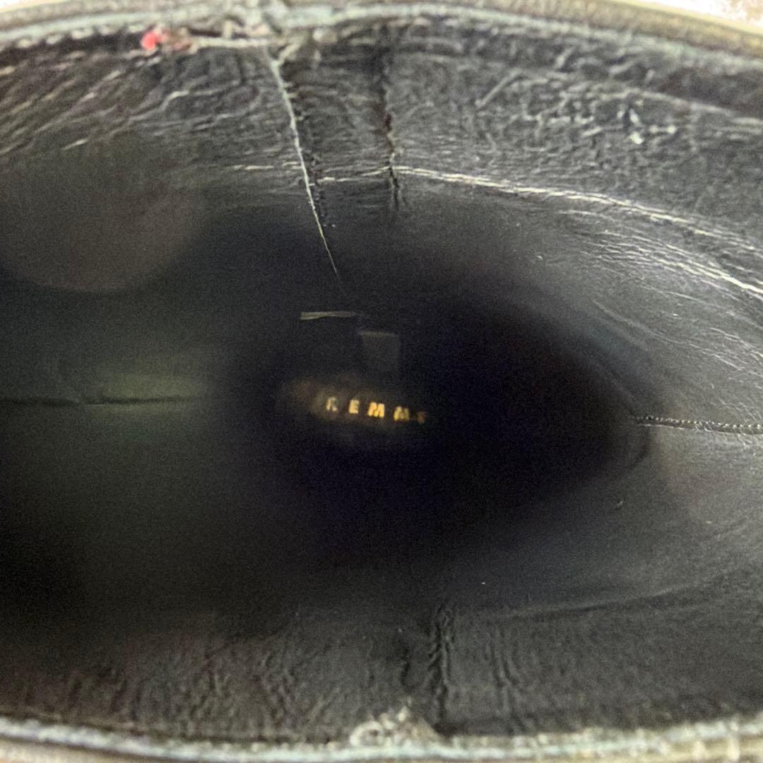 REMME レメ ロングブーツ サイドジップ ブラック レザー 36 / 23㎝