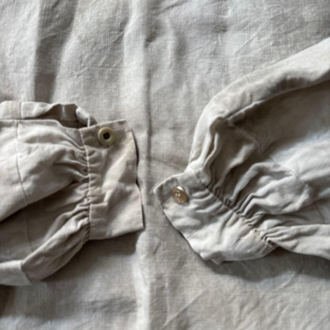 あ*え様 フレンチ　リネンスモック　vintage生地　 ボージョン　ボロ