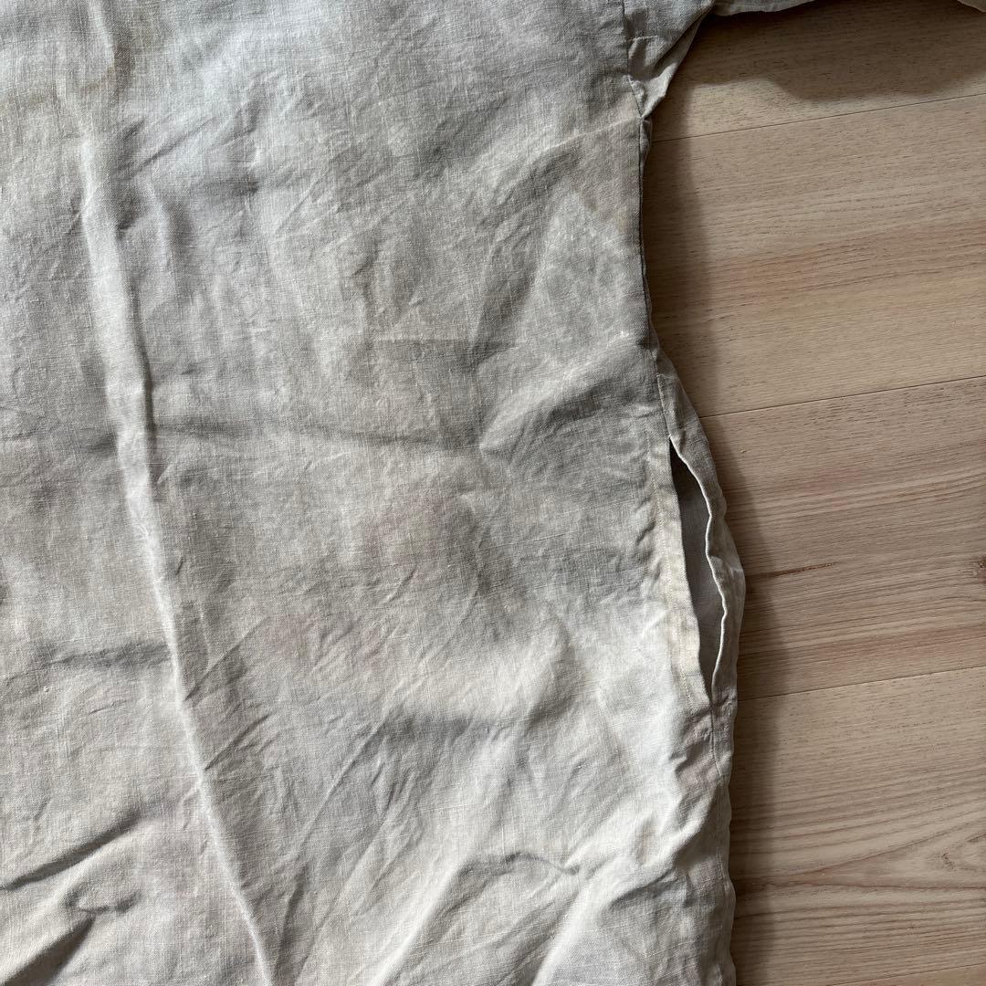 あ*え様 フレンチ　リネンスモック　vintage生地　 ボージョン　ボロ