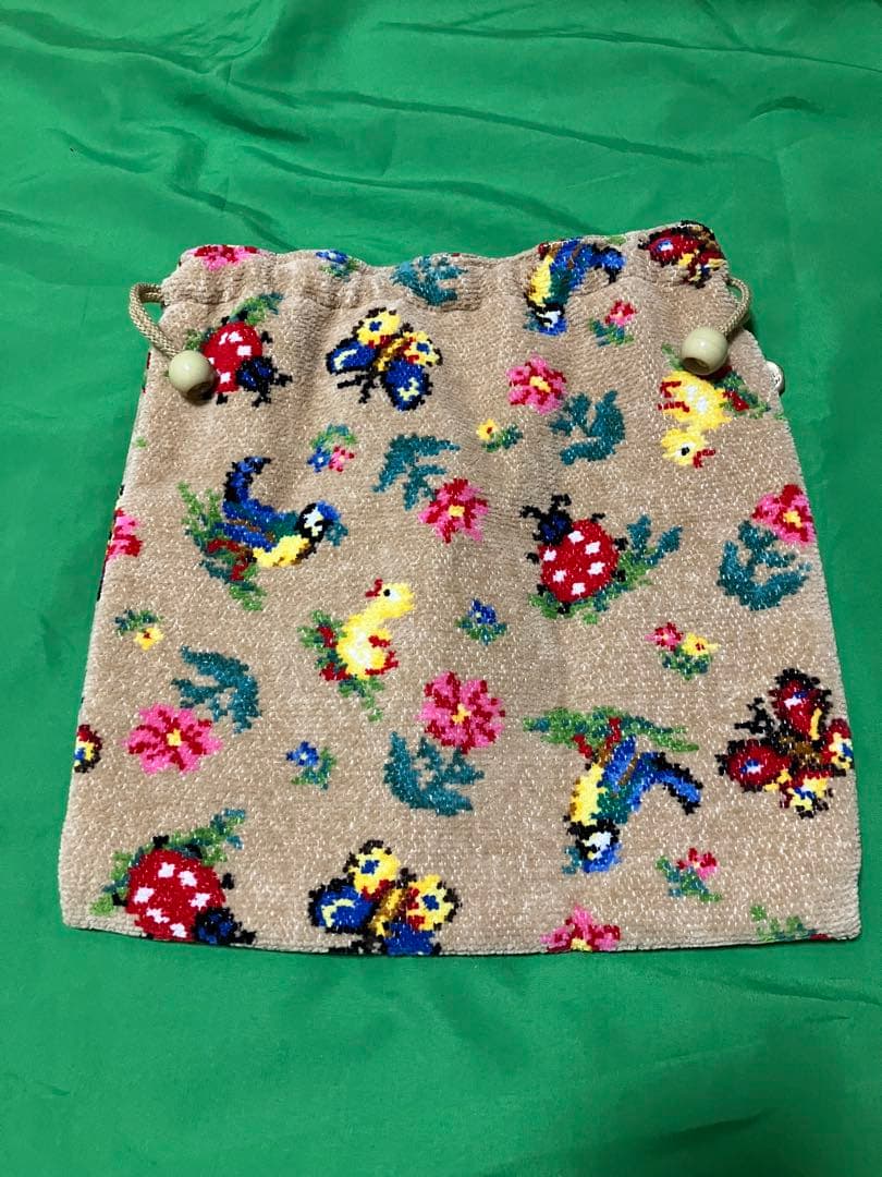 フェイラー　ハイジ　巾着　ベージュ