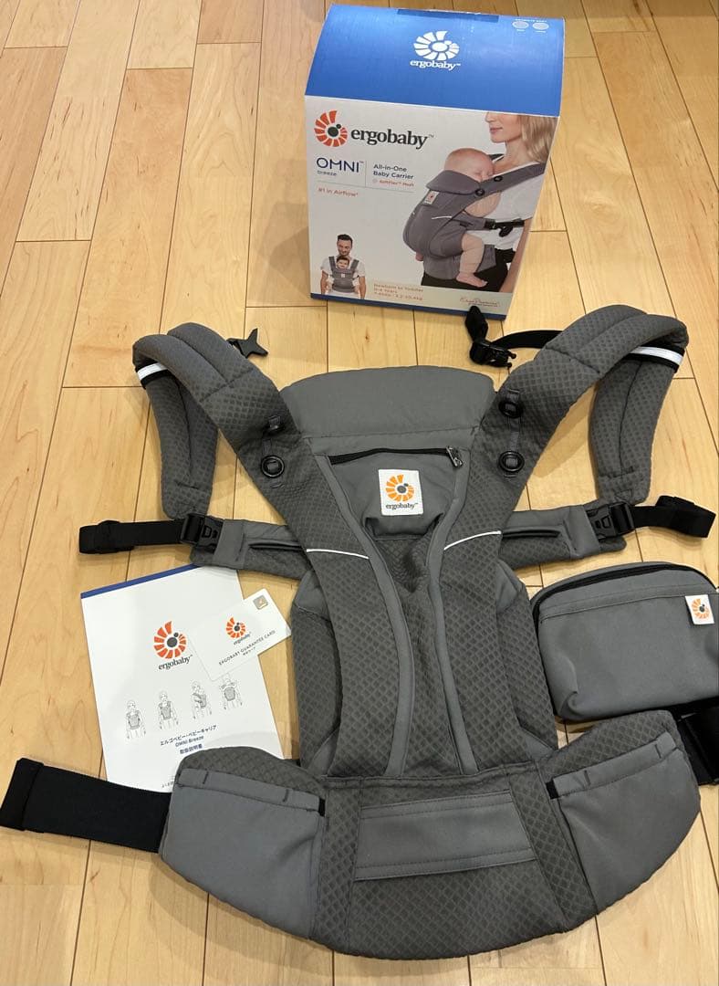エルゴベビー　OMNI breeze 抱っこ紐　グラファイトグレー