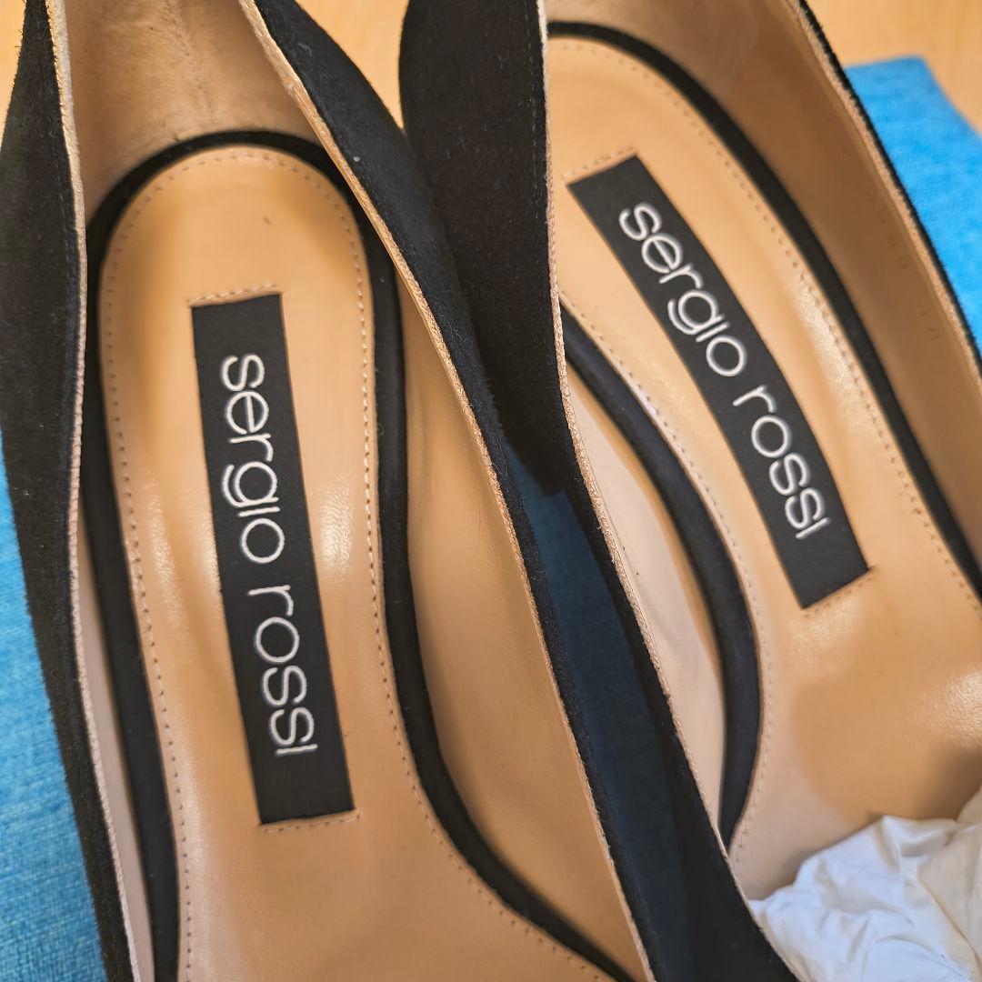 sergio rossiセルジオロッシ ブラック　パンプス ヒール　38