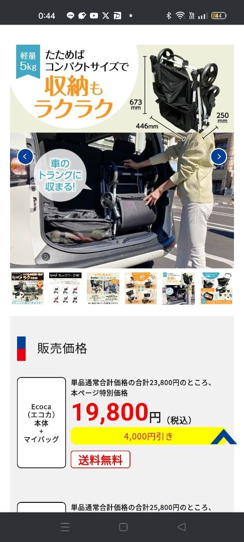 【未開封】人気！EcoCa (エコカ) EC15 マイカート