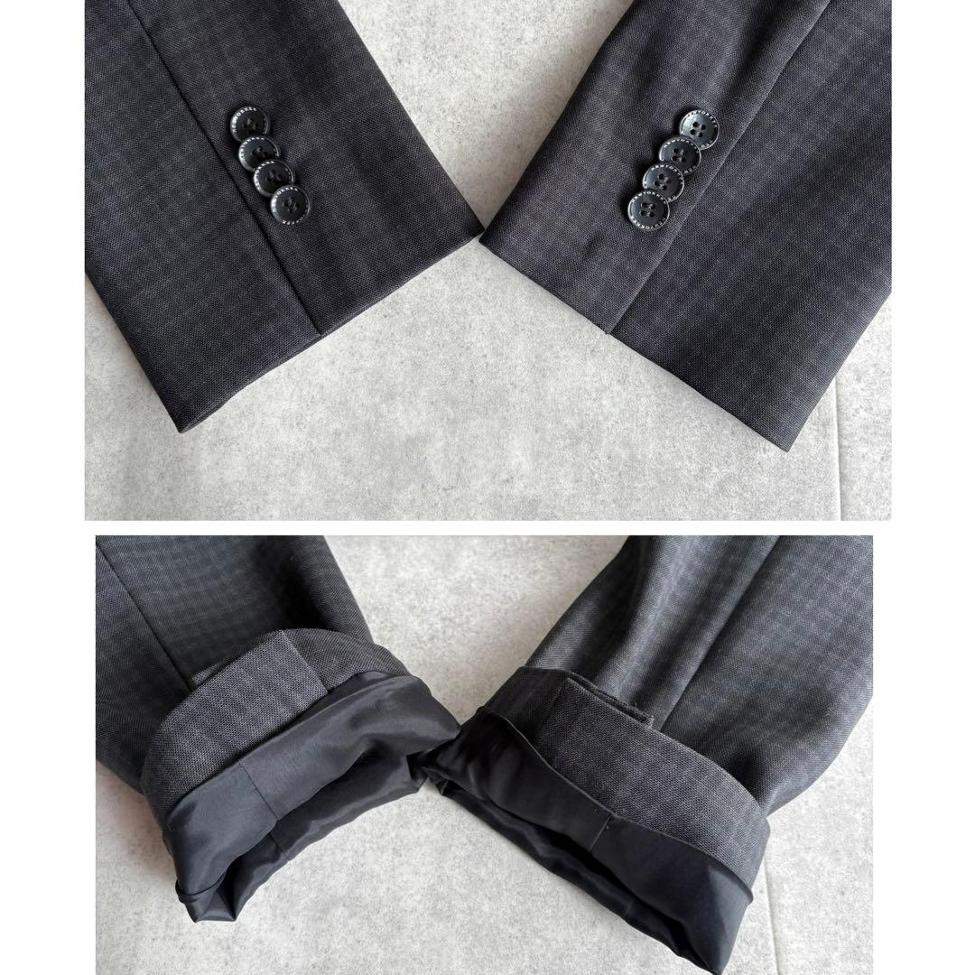 美品✨ NEWYORKER CERRUTI チェック パンツスーツ ブラック 9
