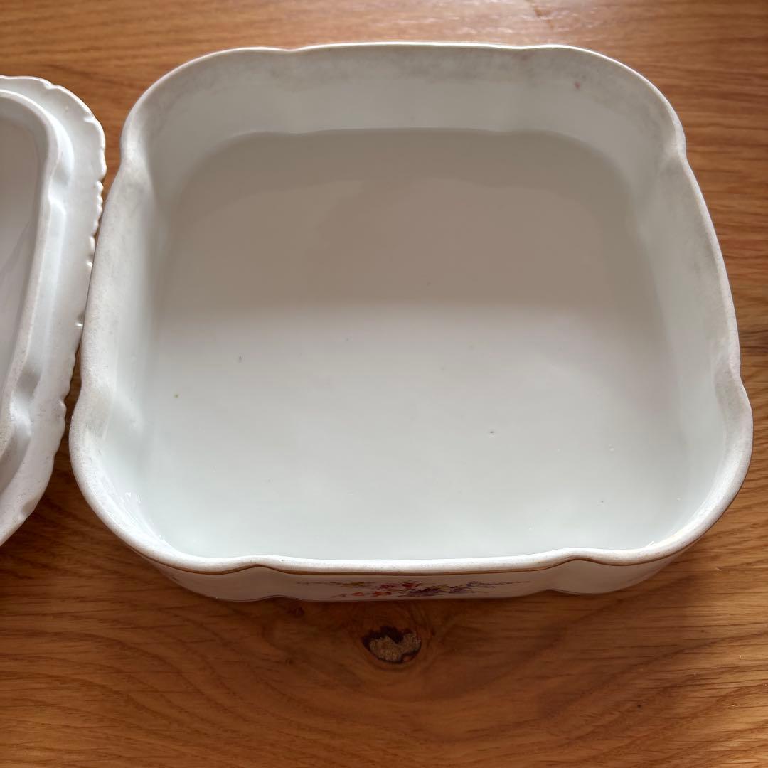 n*a様 花柄陶器皿 四角形　ドレスデン Dresden