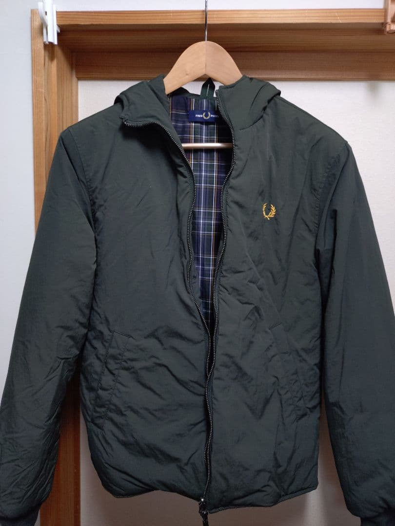 Fred Perry モッズコートフィッシュテールパーカー オリーブグリーン