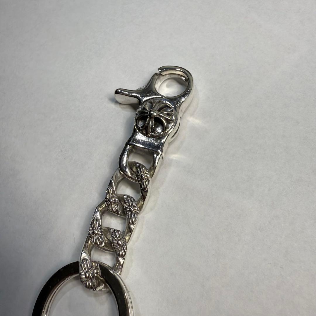 シルバー 925 クロス キーチェーン キーリング