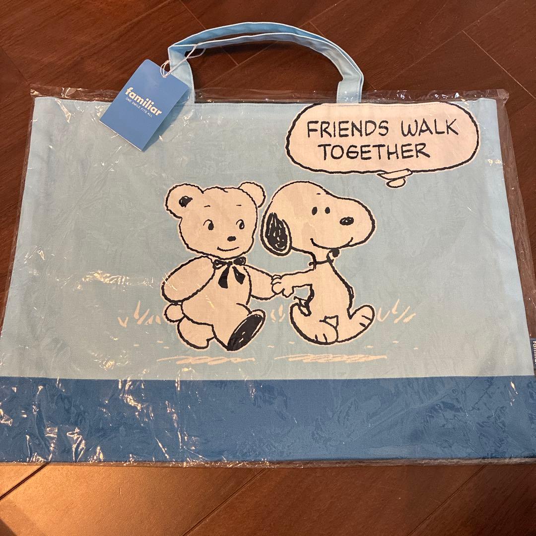 新品　familiar スヌーピー トートバッグ
