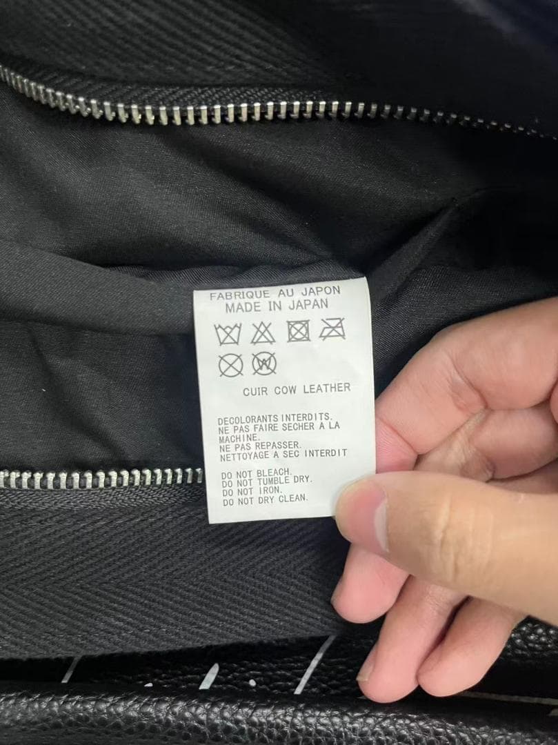 ヨウジヤマモト NOVELTY LEATHER CROSSBODY BAG