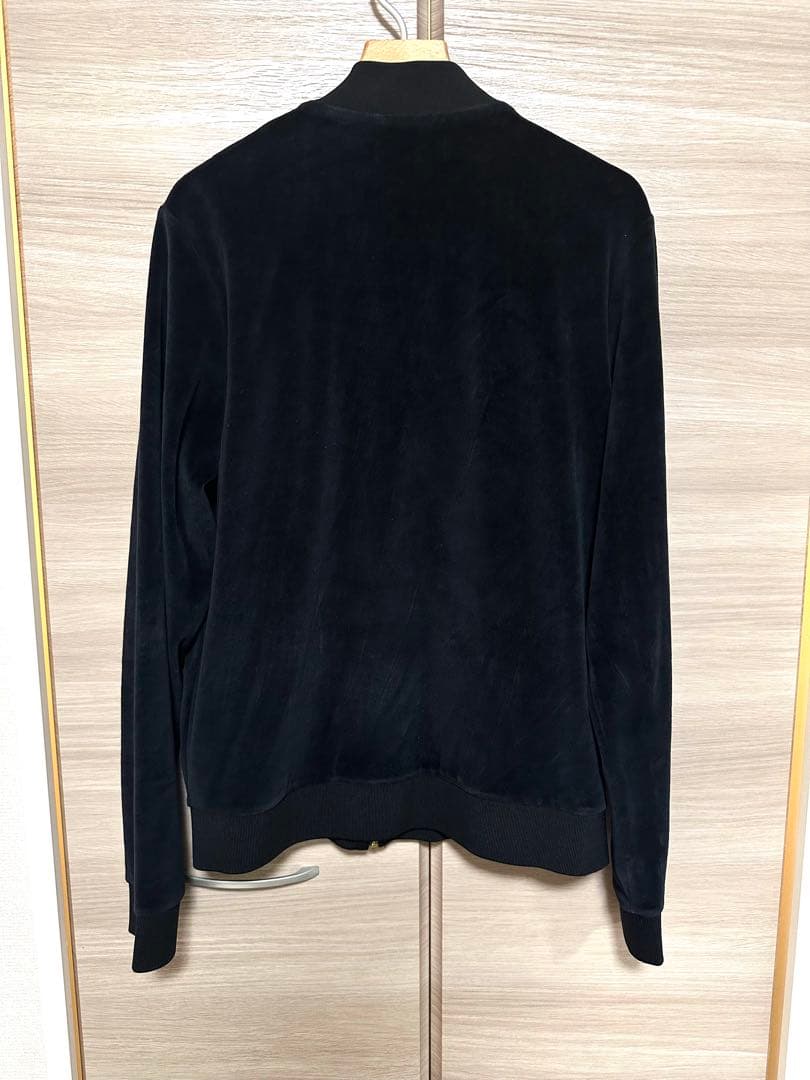 美品　フレッドペリー ベロア ジャケット 黒 金ロゴ M ユニセックス 希少