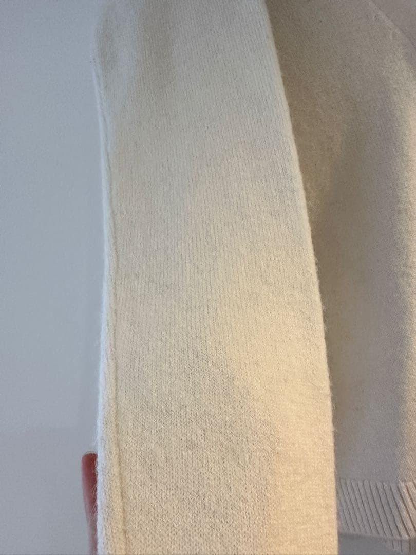 naeアルパカカーディガン ホワイトAlpaca Cardigan