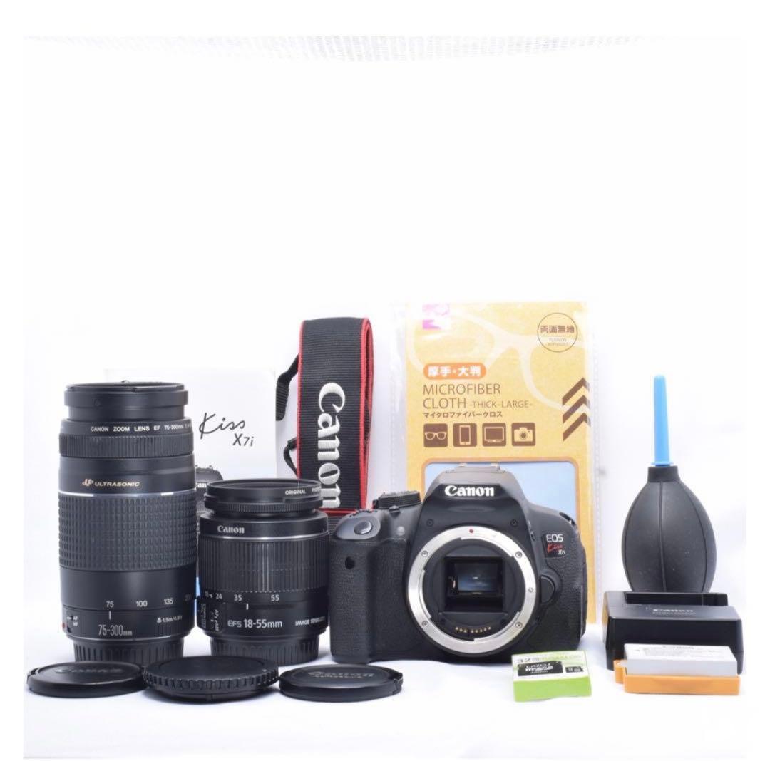 ✨️超豪華セット✨️Canon Kiss X7i 超望遠ダブルレンズセット❣️ 卒業式